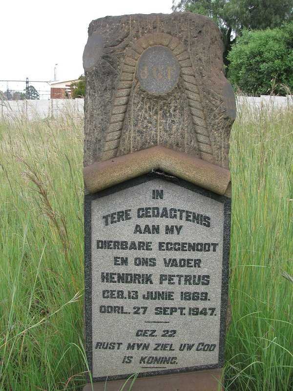 SMITH Hendrik Petrus 1869-1947