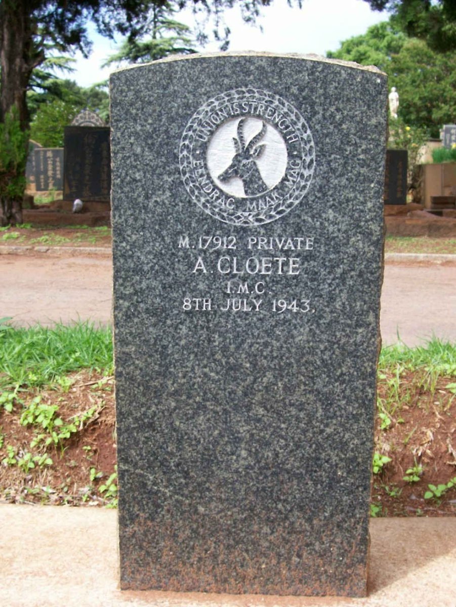 CLOETE A. -1943