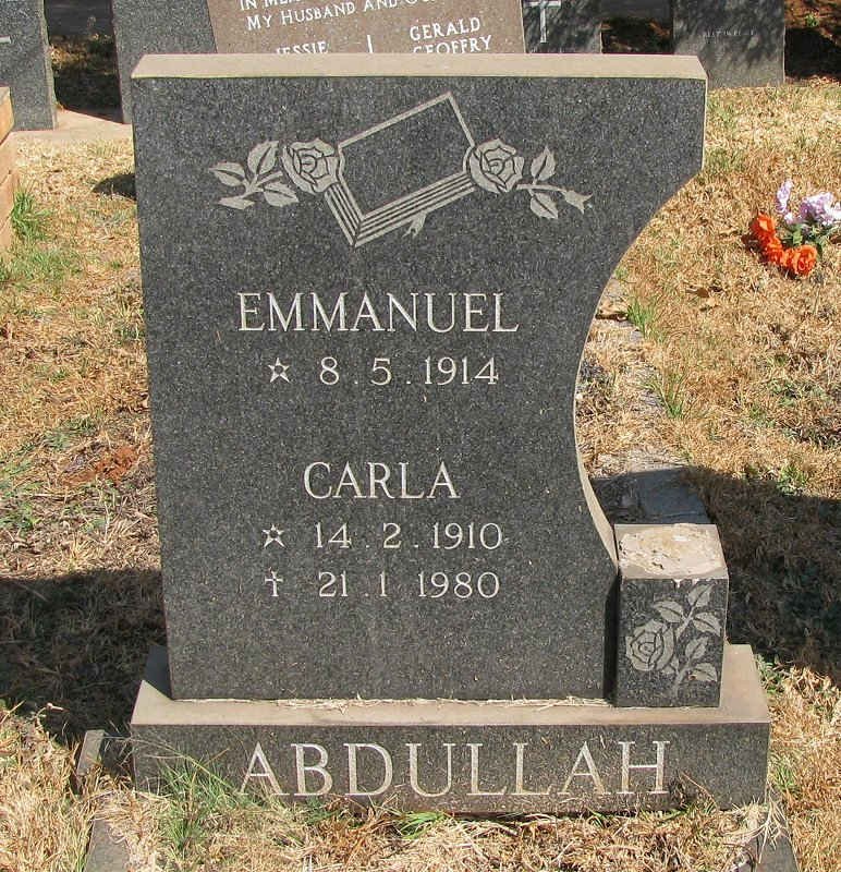 ABDULLAH Emmanuel 1914- &amp; Carla 1910-1980 