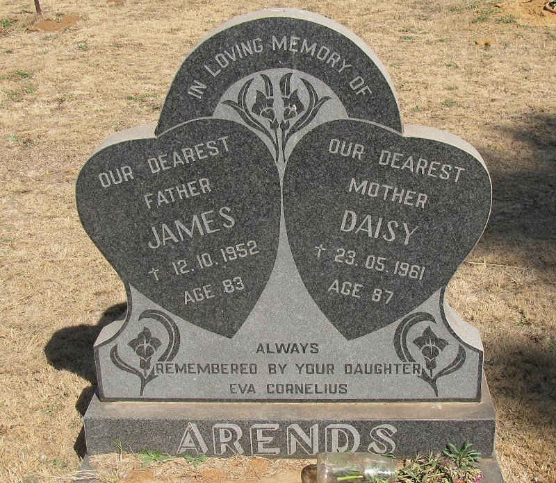 ARENDS James -1952 &amp; Daisy -1961