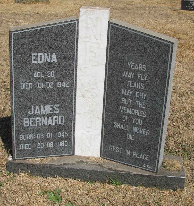BERNARD James 1945-1980 &amp; Edna -1942