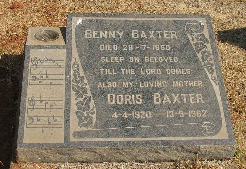 BAXTER Benny -1960 &amp; Doris 1920-1962