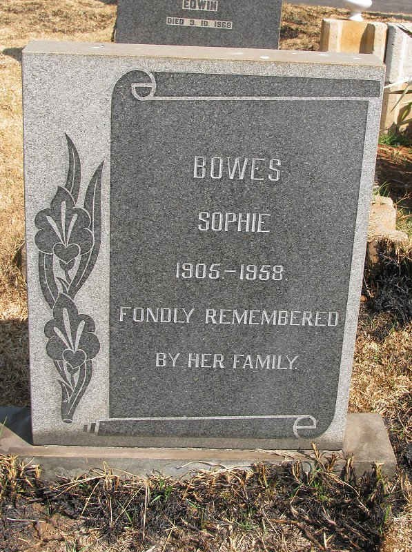 BOWES Sophie 1905-1958