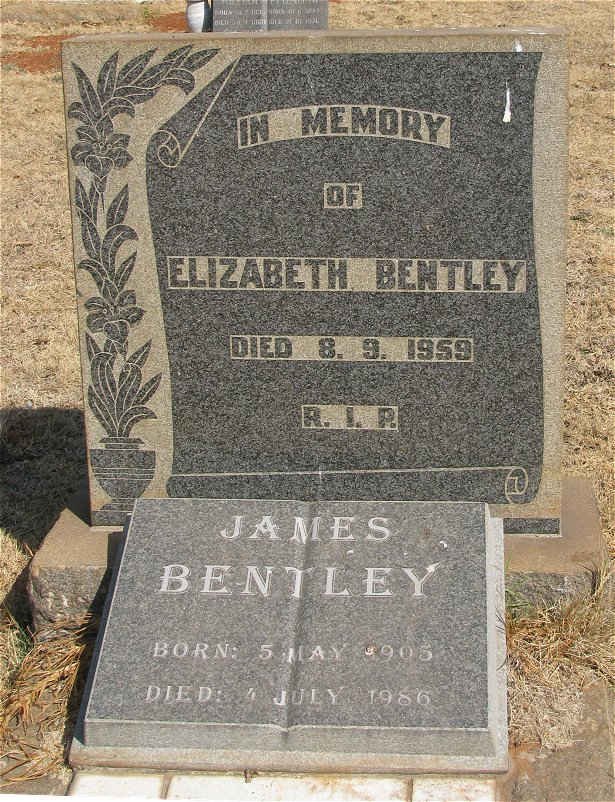 BENTLEY James 1905-1986 &amp; Elizabeth -1959