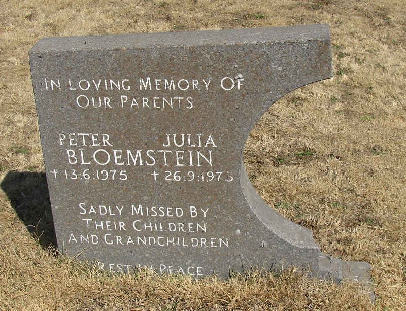 BLOEMSTEIN Peter -1975 &amp; Julia -1975