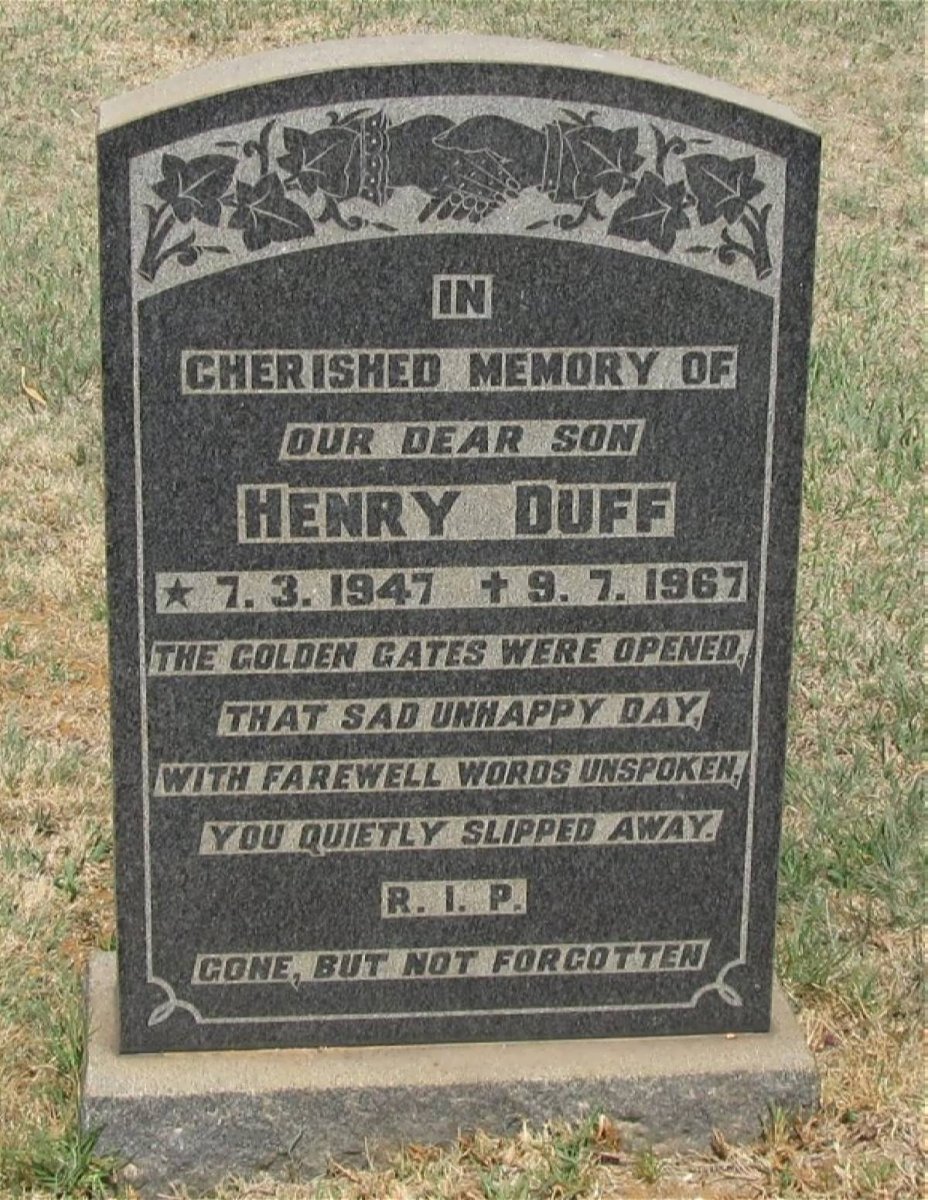 DUFF Henry 1947-1967