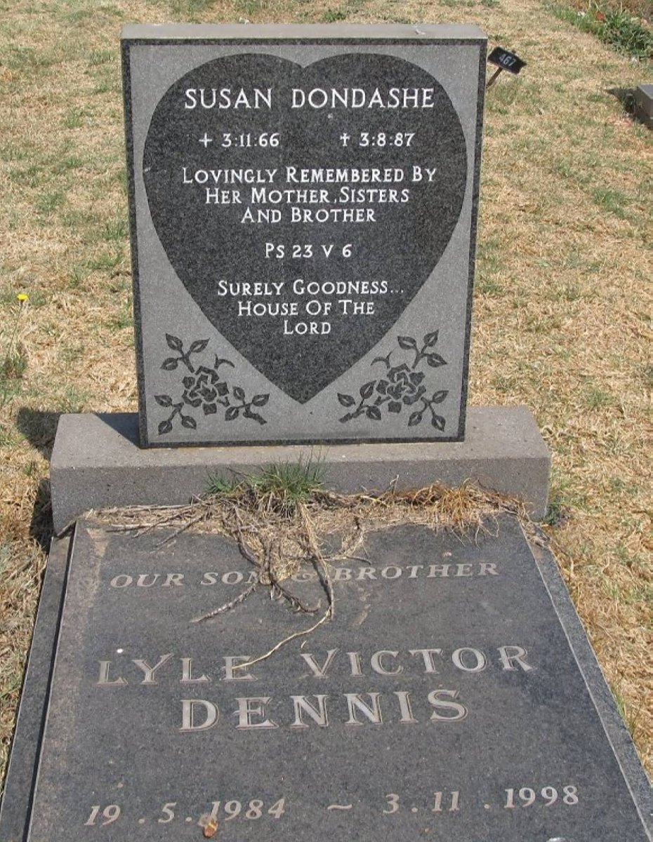 DONDASHE Susan 1966-1987 :: DONDASHE Lyle Victor Dennis 1984-1998
