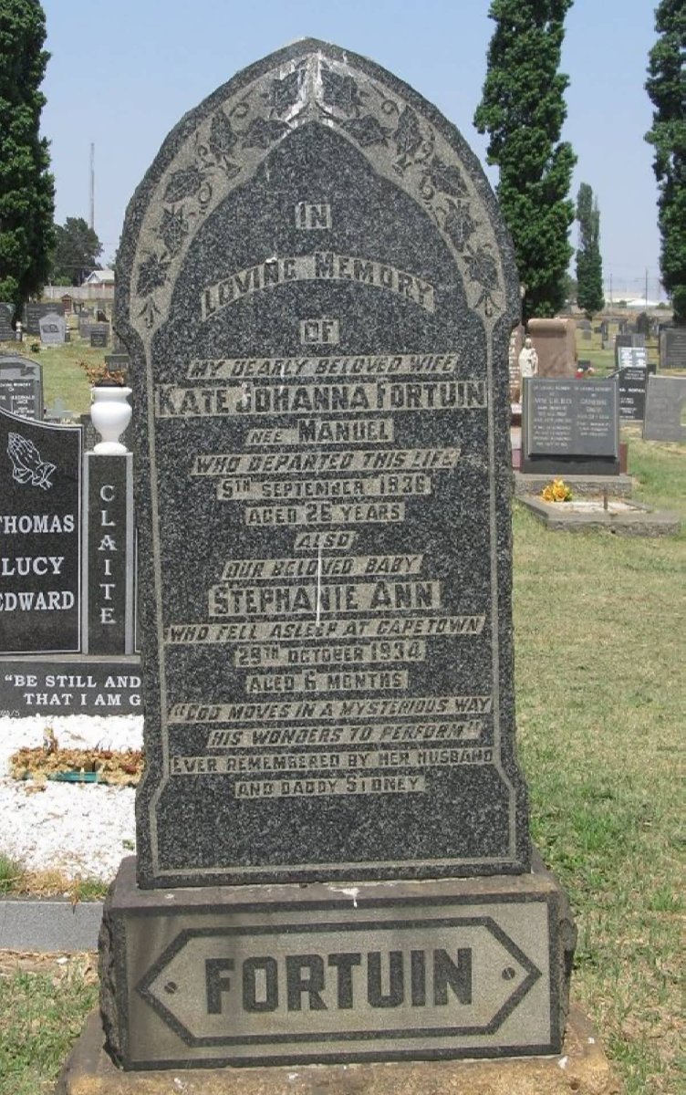 FORTUIN Kate Johanna nee MANUEL -1936 :: FORTUIN Stephanie Ann 1934-1934