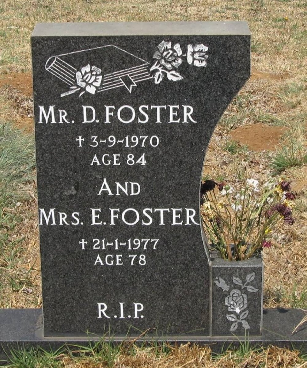 FOSTER D. -1970 &amp; E. -1977