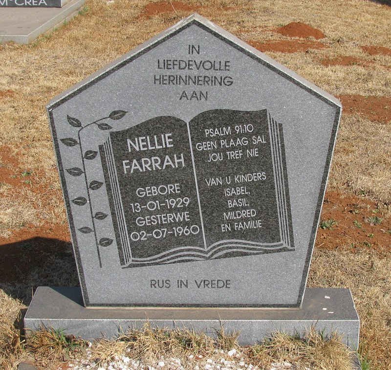 FARRAH Nellie 1929-1960