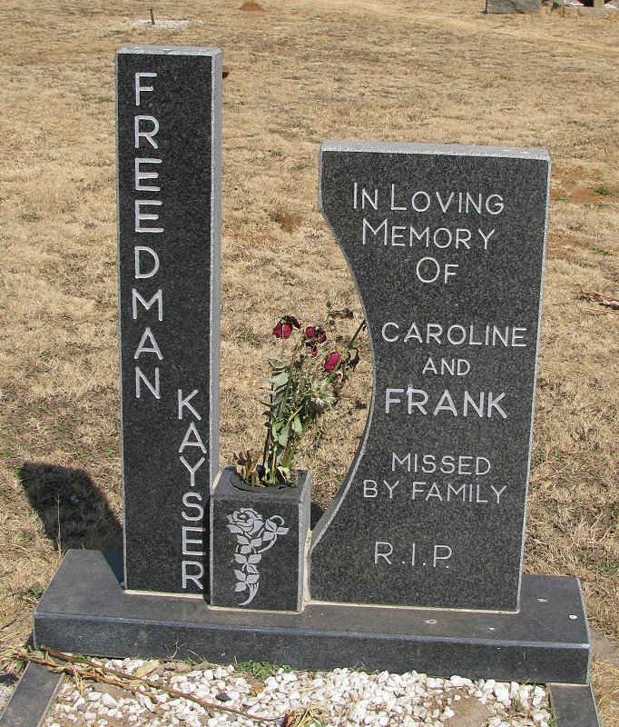 FREEDMAN Caroline :: KAYSER Frank