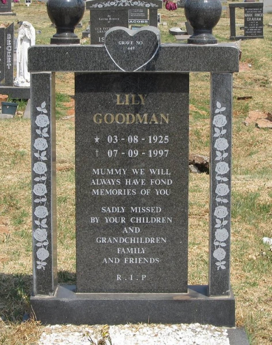 GOODMAN Lily 1925-1997
