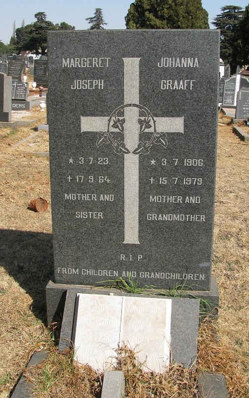 JOSEPH Margeret 1923-1964 :: GRAAFF Johanna 1906-1979