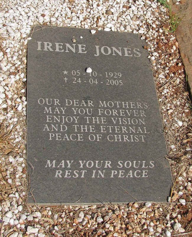 JONES Irene 1929-2005