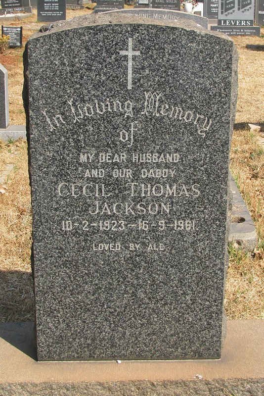 JACKSON Cecil Thomas 1923-1961