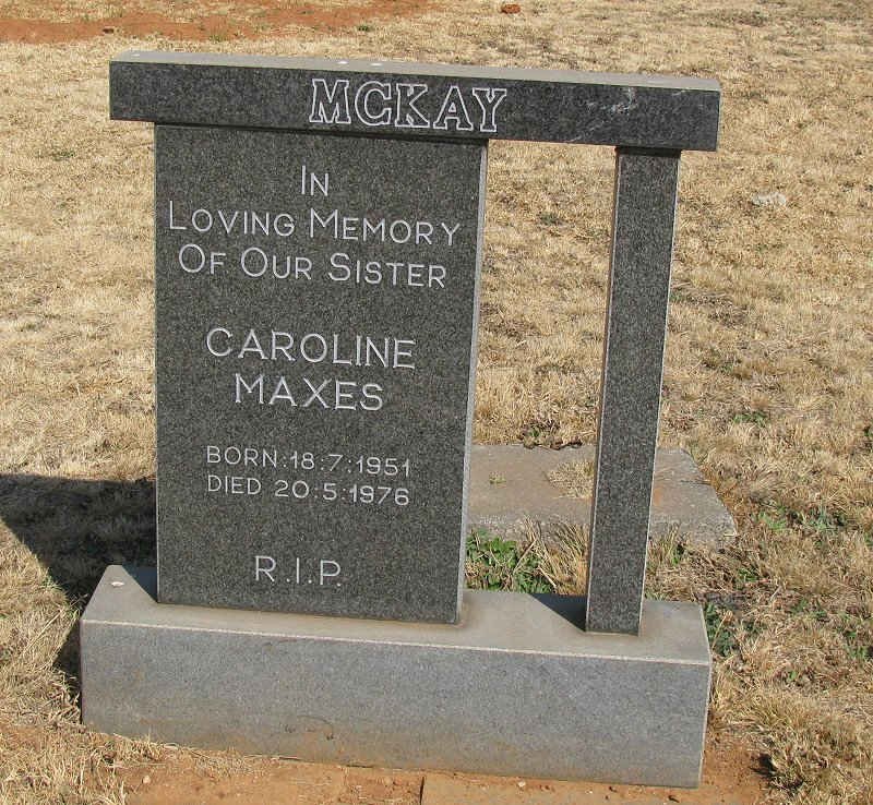 MCKAY Caroline Maxes 1951-1976