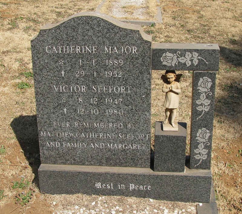 MAJOR Catherine 1889-1952 :: SEEFORT Victor 1947-1980