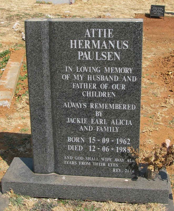 PAULSEN Attie Hermanus 1962-1988