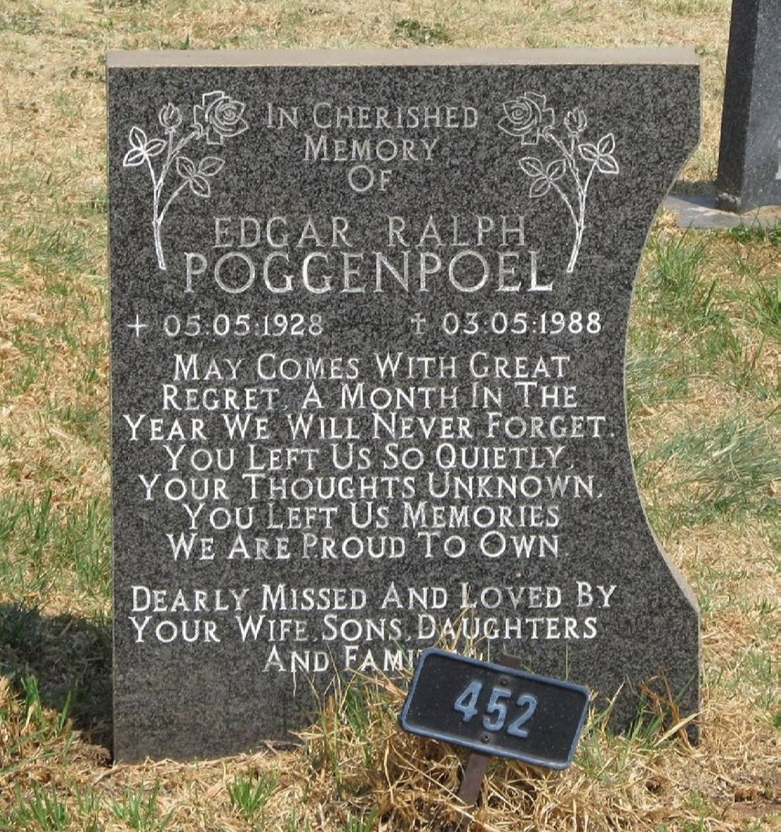 POGGENPOEL Edgar Ralph 1928-1988