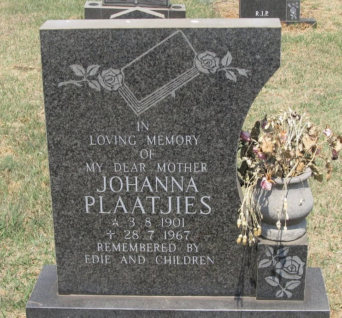 PLAATJIES Johanna 1901-1967