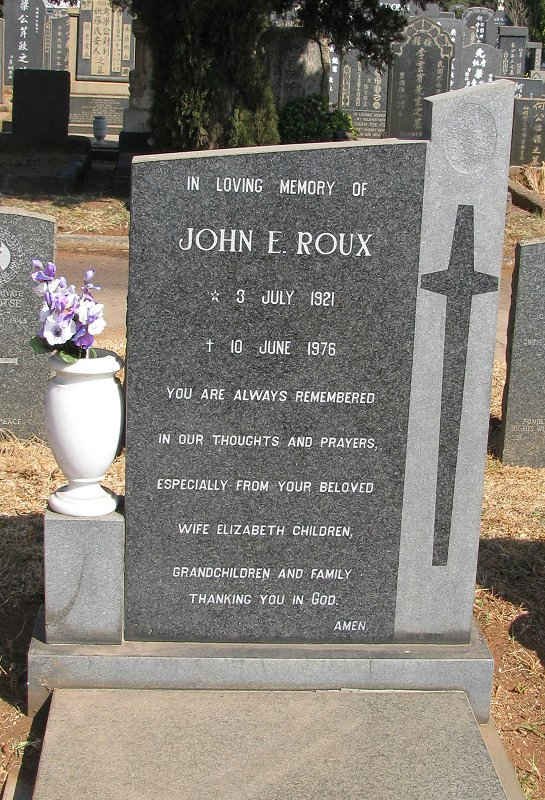 ROUX John E. 1921-1976