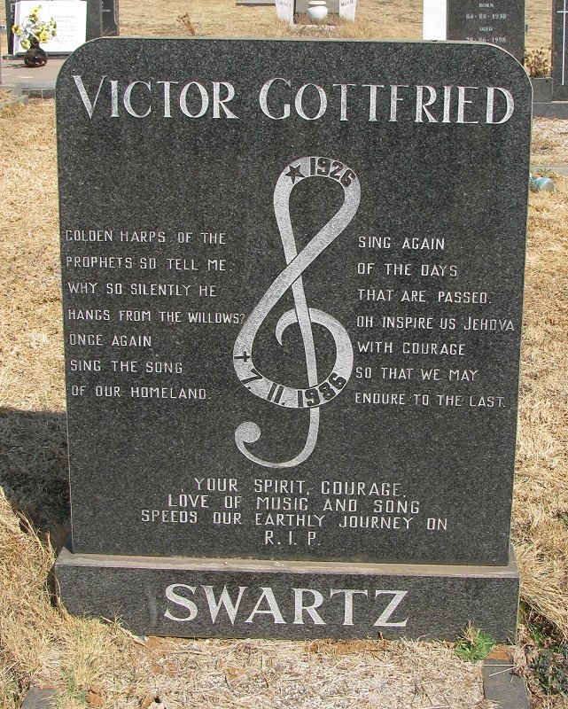 SWARTZ Victor Gottfried 1926-1986