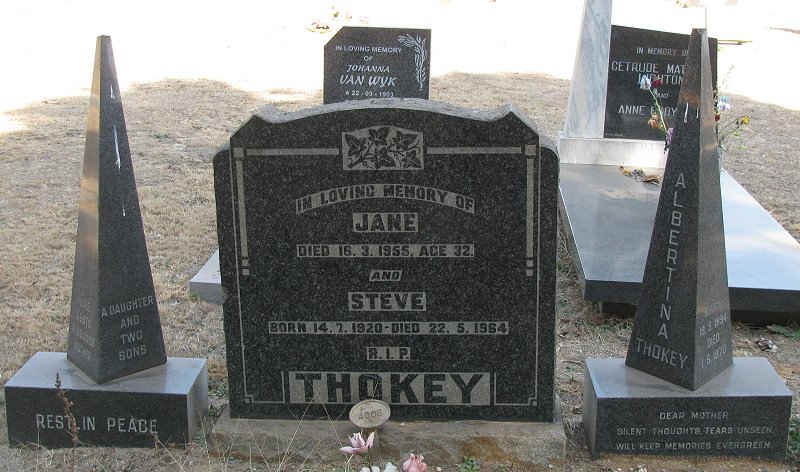 THOKEY Jane -1955 :: THOKEY Steve 1920-1964 :: THOKEY Albertina -1970