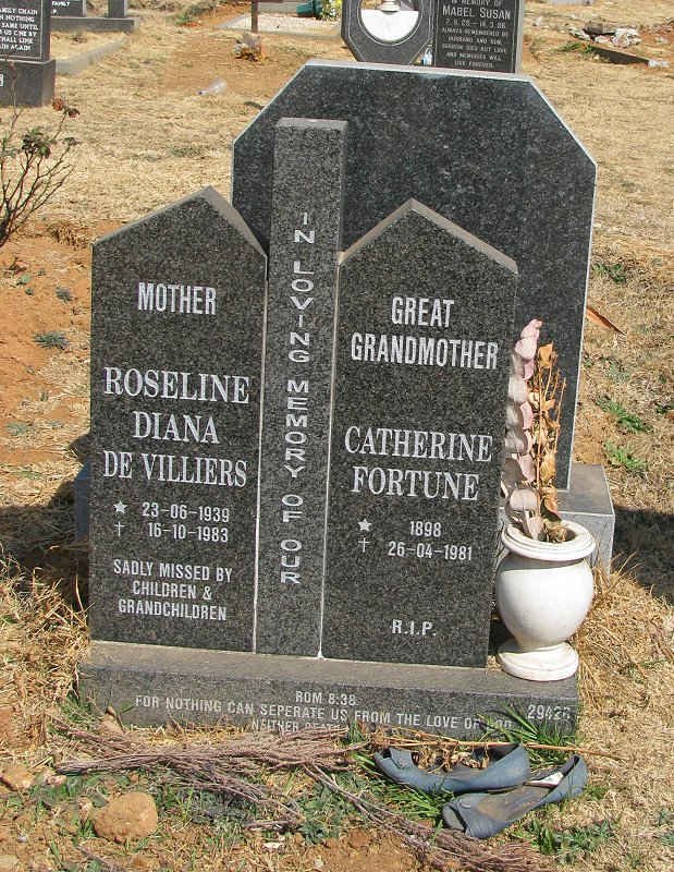VILLIERS Roseline Diana, de 1939-1983 :: FORTUNE Catherine 1898-1981