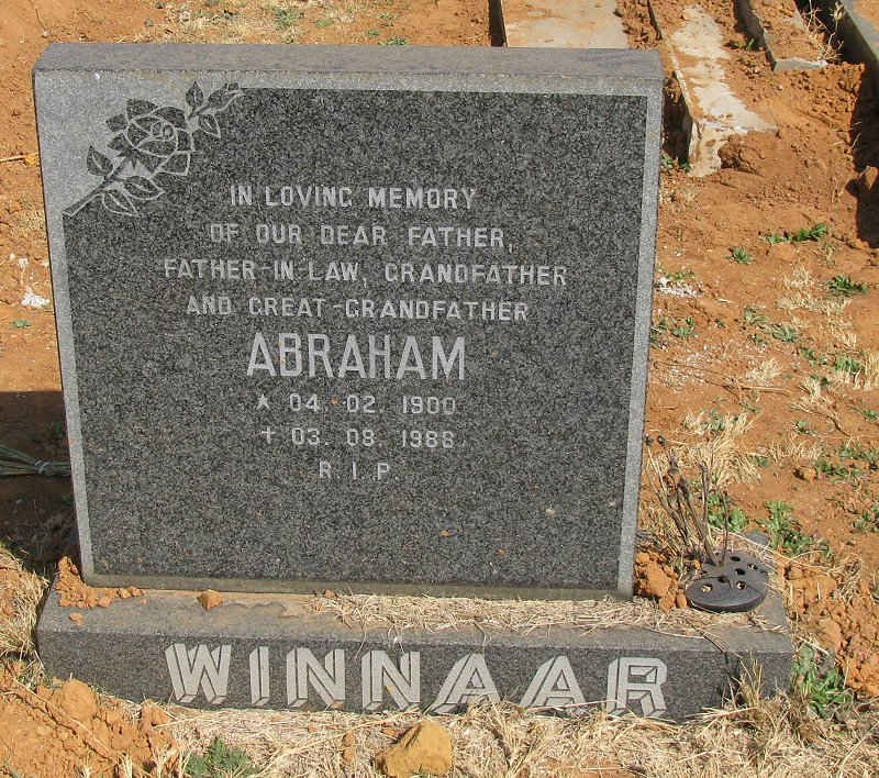 WINNAAR Abraham 1900-1988
