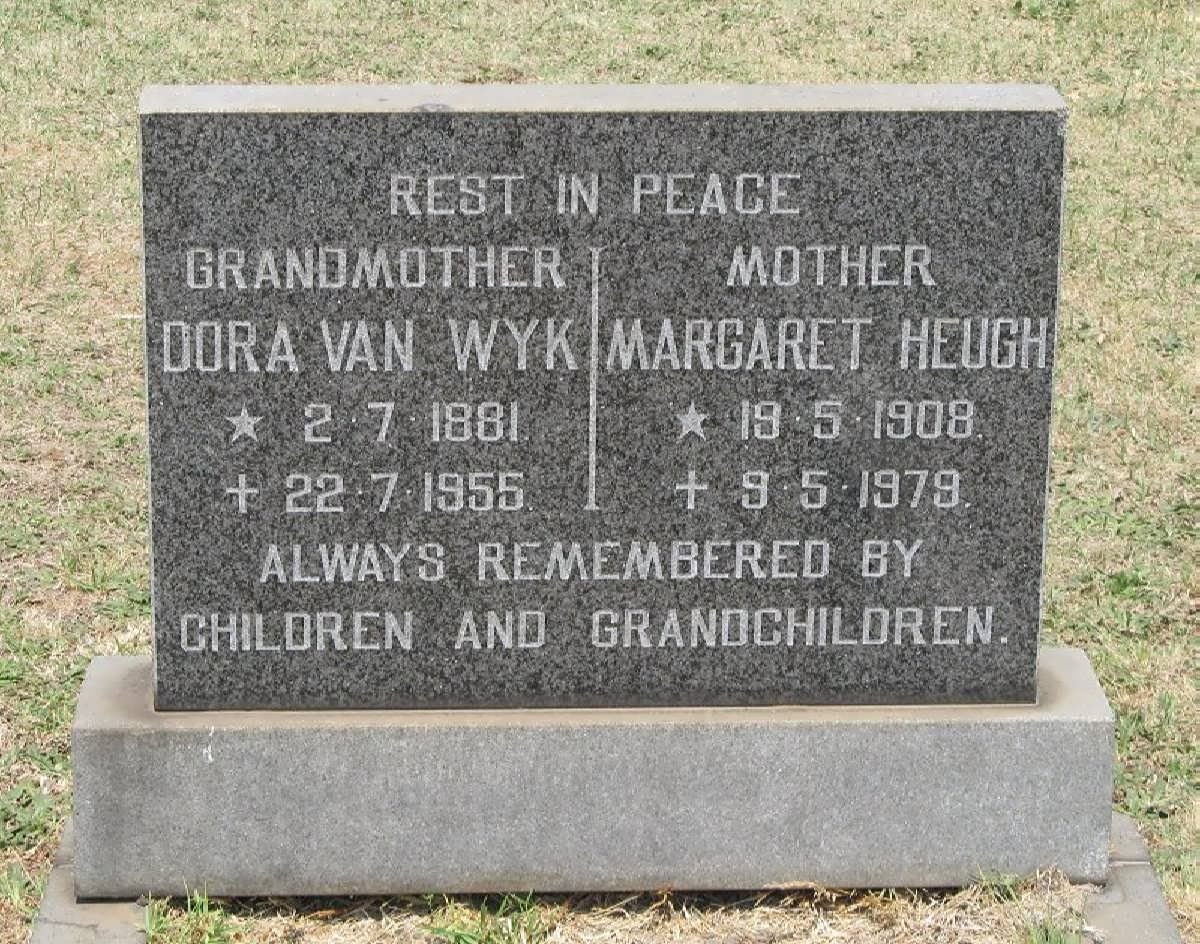 WYK Dora, van 1881-1955 :: HEUGH Margaret 1908-1979