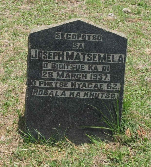 MATSEMELA Joseph -1937