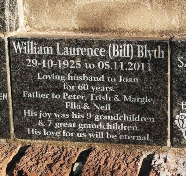 BLYTH William Laurence 1925-2011