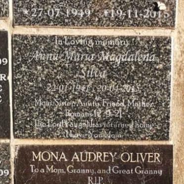 SILVA Anna Maria Magdalena 1911-2015