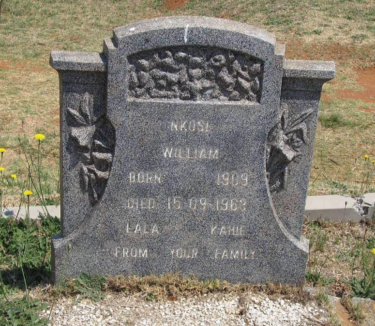 NKOSI William 1909-1963