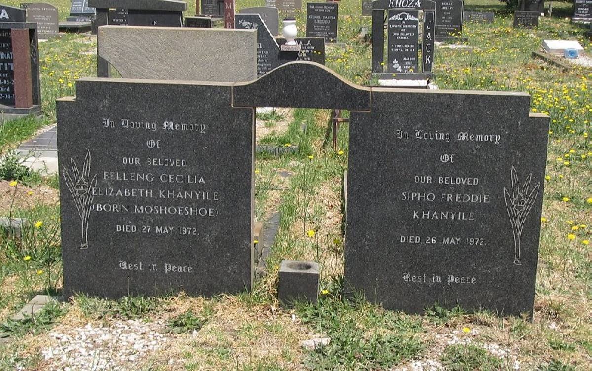 KHANYILE Sipho Freddie -1972 &amp; Fellen Cecilia Elizabeth MOSHOESHOE -1972