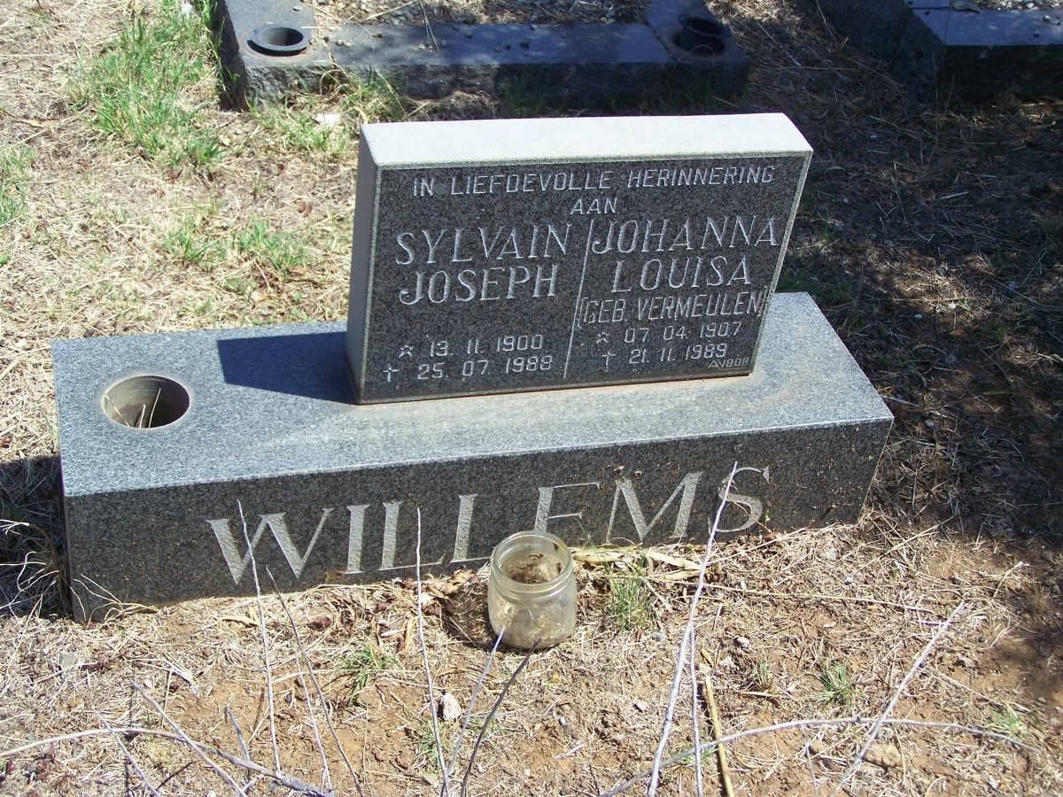 WILLEMS Sylvain Joseph 1900-1989 &amp; Johanna Louisa VERMEULEN 1907-1989