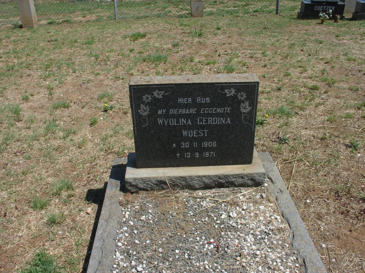 WOEST Wyolina Gerdina 1906-1971