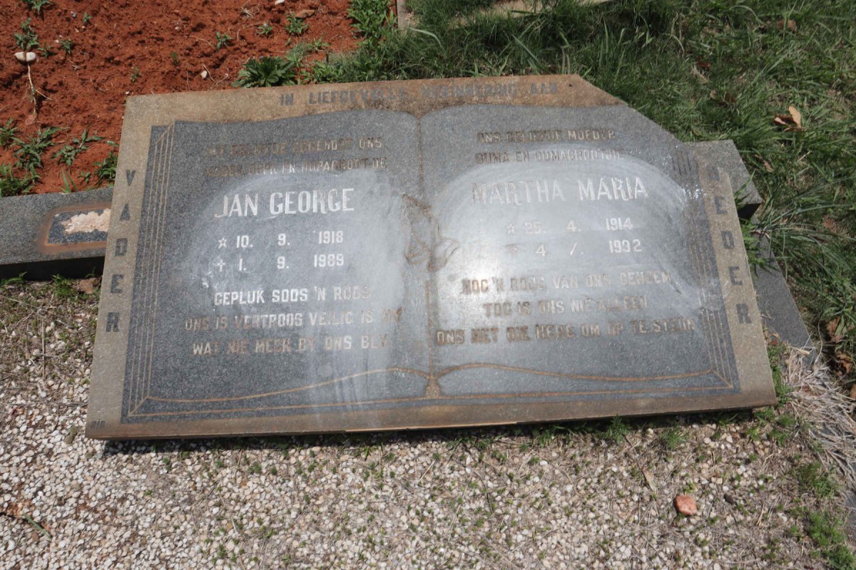 ? Jan George 1918-1989 & Martha Maria 1914-1992