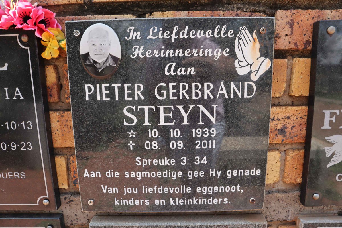 STEYN Pieter Gerbrand 1939-2011