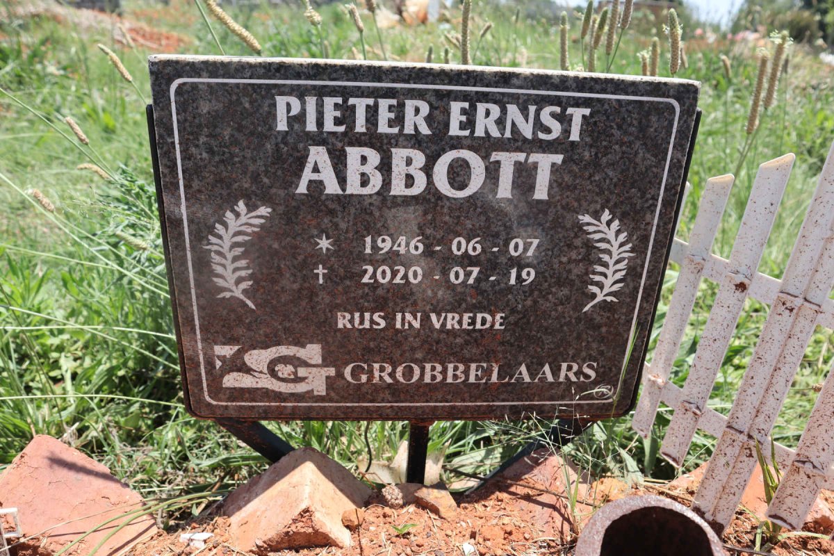 ABBOTT Pieter Ernst 1946-2020