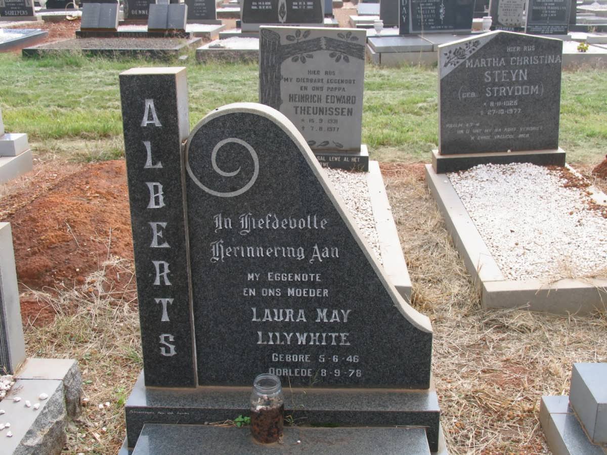 ALBERTS Laura May Lilywhite 1946-1978