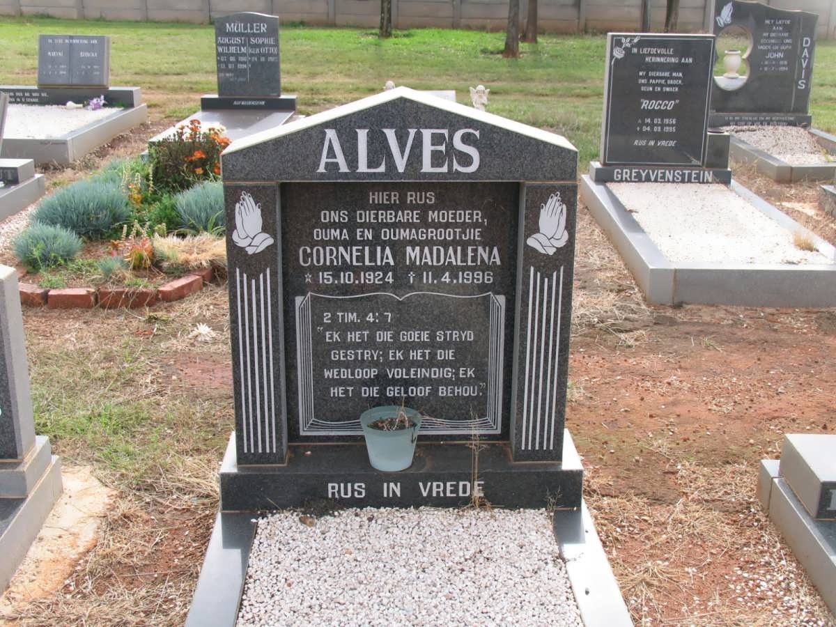 ALVES Cornelia Madalena 1924-1996