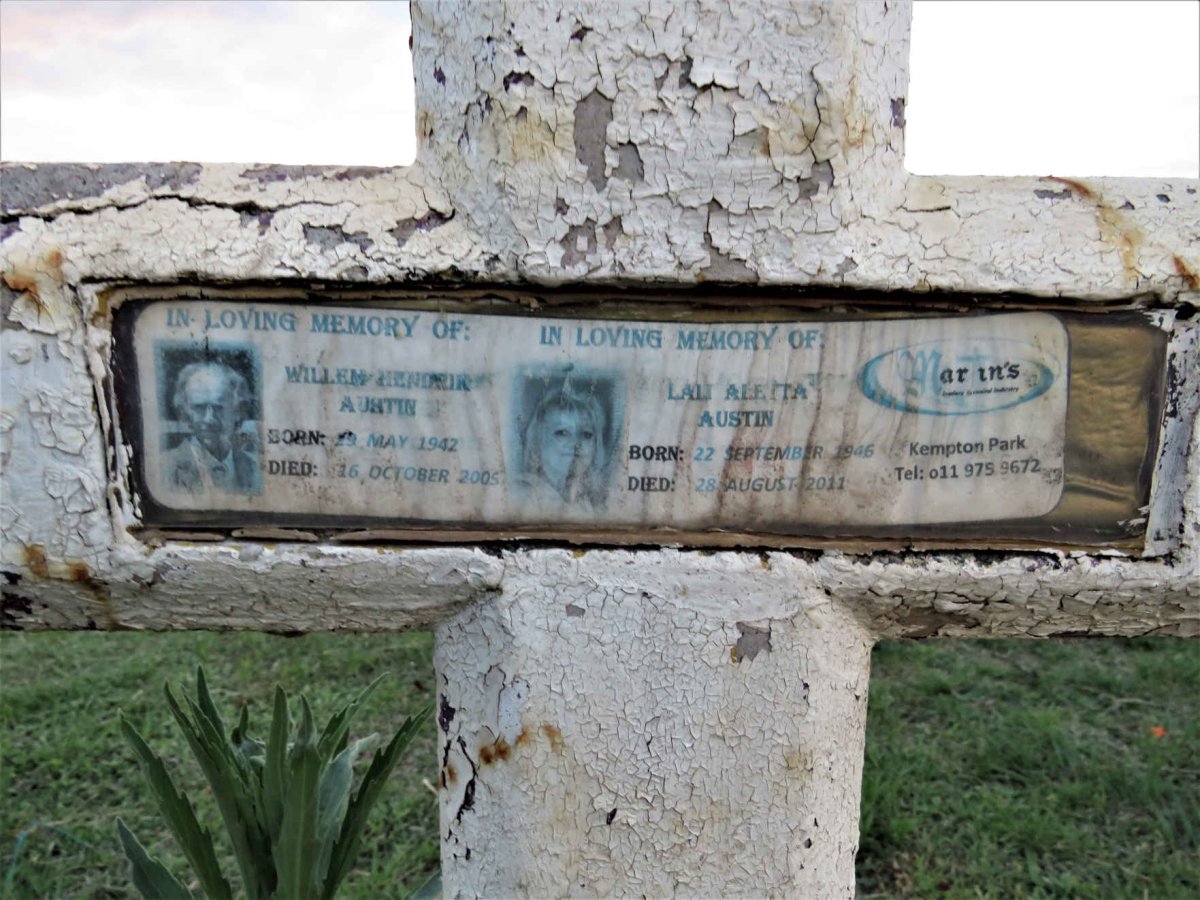 AUSTIN Willem Hendrik 1942-2005 & Lali Aletta 1946-2011