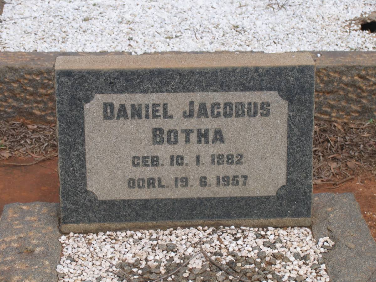 BOTHA Daniel Jacobus 1882-1957