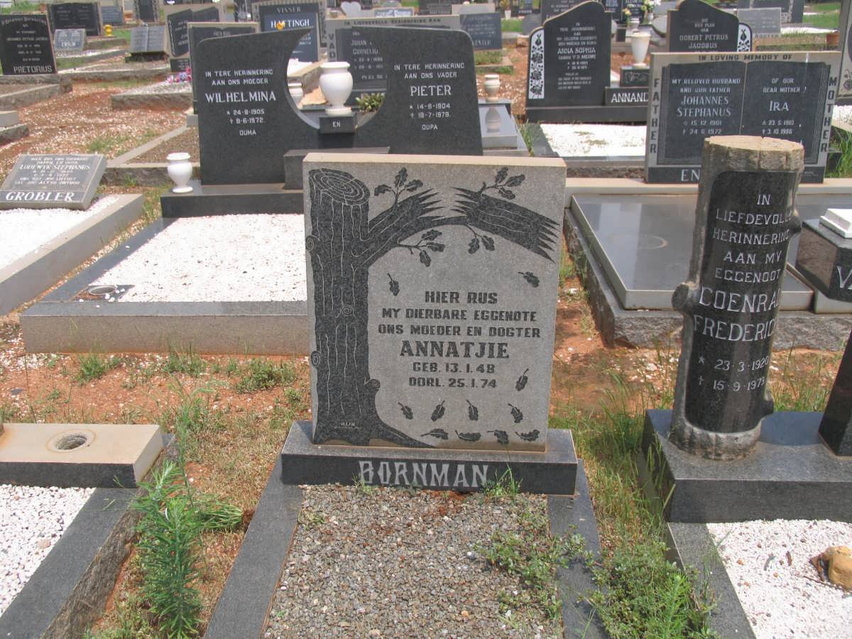 BORNMAN Annatjie 1948-1974