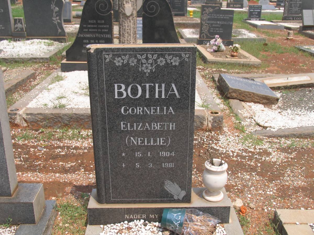 BOTHA Cornelia Elizabeth 1904-1981