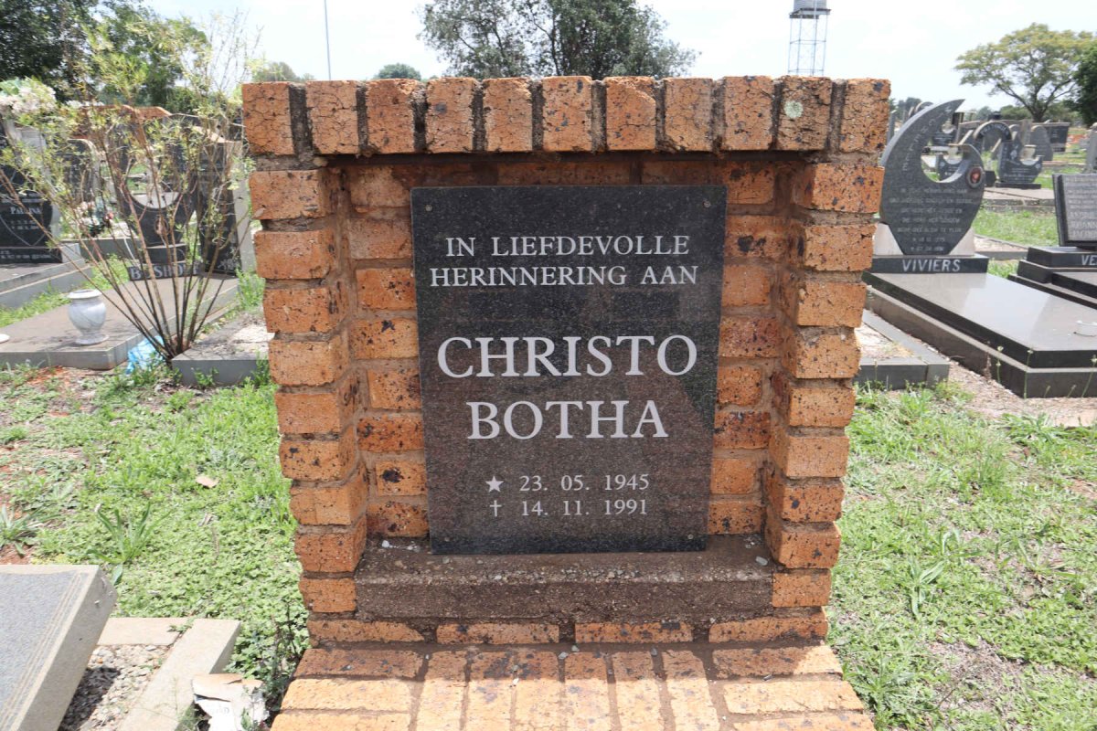 BOTHA Christo 1945-1991