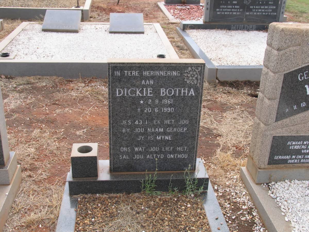 BOTHA Dickie 1961-1990