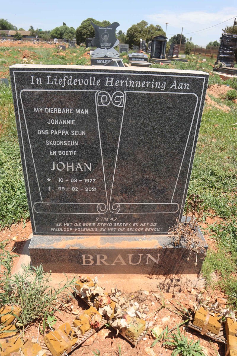 BRAUN Johan 1977-2021