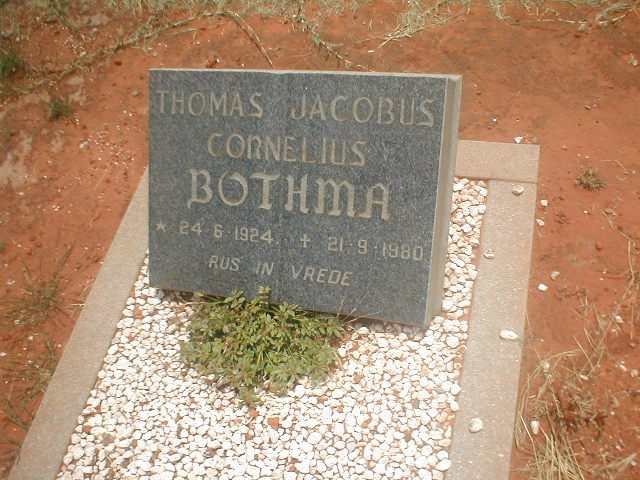 BOTHMA Thomas Jacobus Cornelius 1924-1980